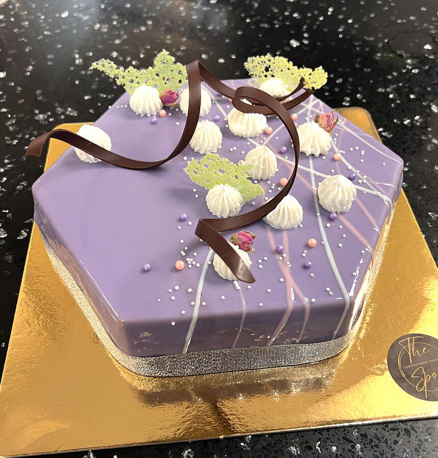 Hexagon Shape Cake $50