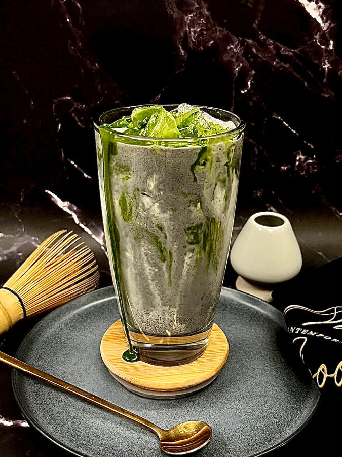Matcha Black Sesame Latte $6.50